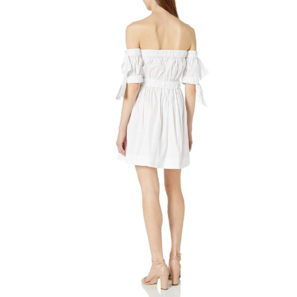 NWT Milly Zoey White Off The Shoulder Dress - Picture 2 of 10